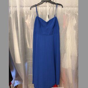 Aritzia Viola Midi Dress in royal blue